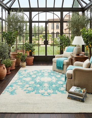6' 4 x 9' 8 Hand Knotted Anar Rug