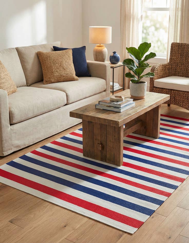 Detail image of 5' x 8'  Washable Vista Breeze Indoor / Outdoor Rug