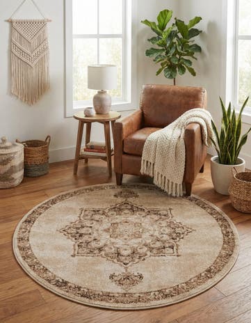 4' x 4' Eden Round Rug
