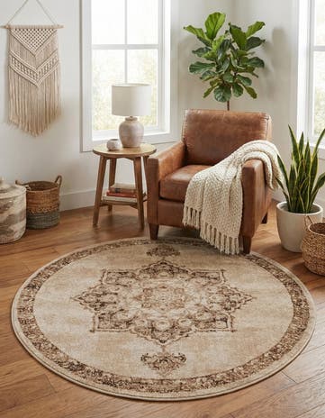 4' x 4' Eden Round Rug