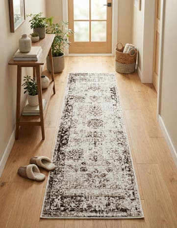 Beige and Ivory Monte Carlo Runner Rug