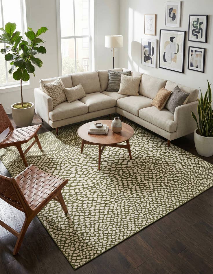 Detail image of 13' x 13'  Washable Jill Zarin Cape Town Indoor / Outdoor Square Rug