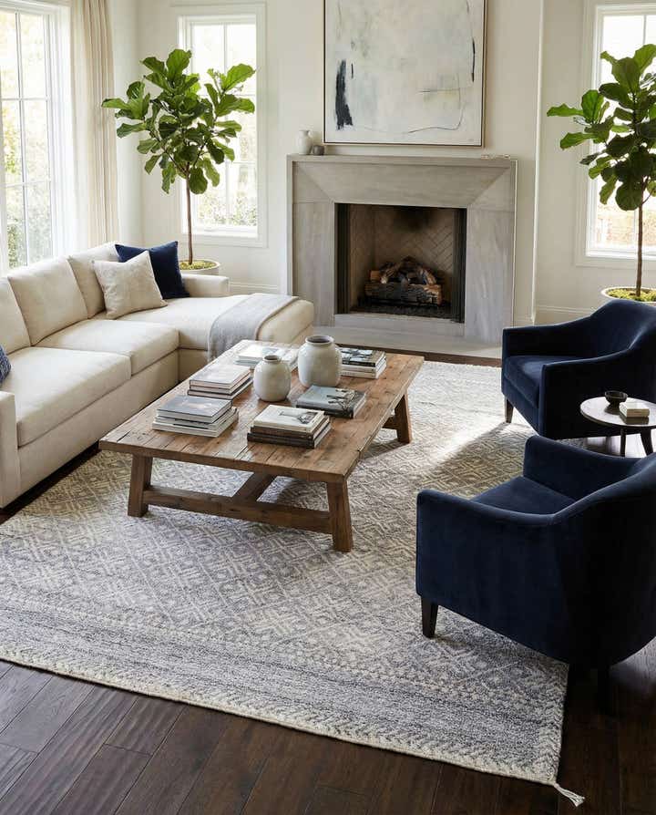 9' 4 x 12' 1 Hand Knotted Darya Wool Rug