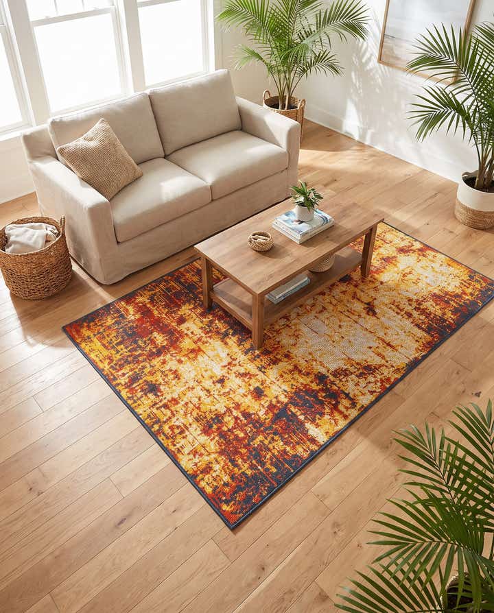 4' x 6' Easy-Clean Coastal Indoor / Outdoor Rug