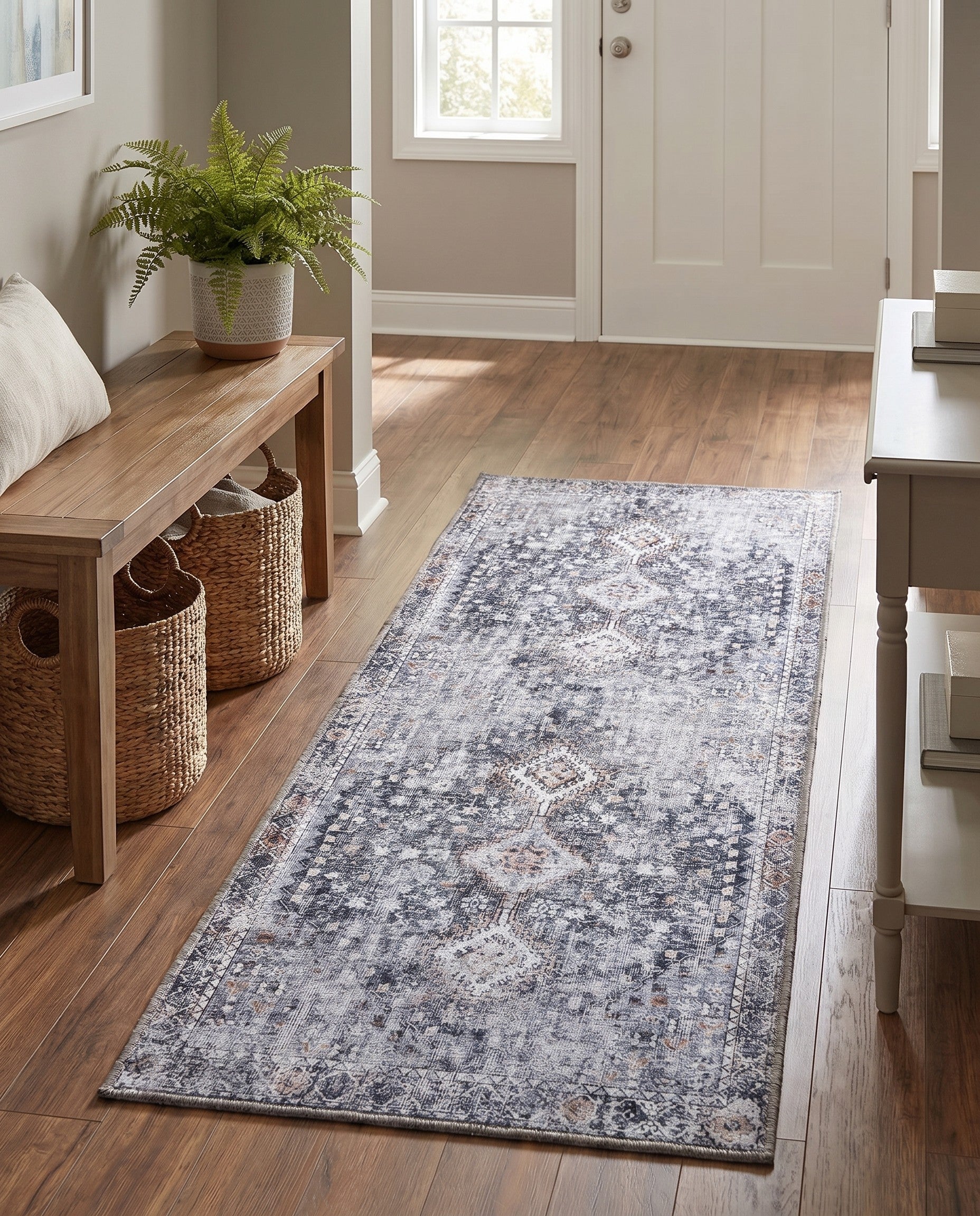 2' x 5' Washable Yara Runner Rug