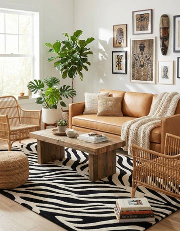 5' 1 x 8' Hand Tufted Safari Wool Rug