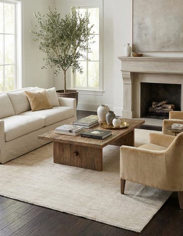 7' 8 x 9' 10 Hand Knotted Oushak Wool Rug