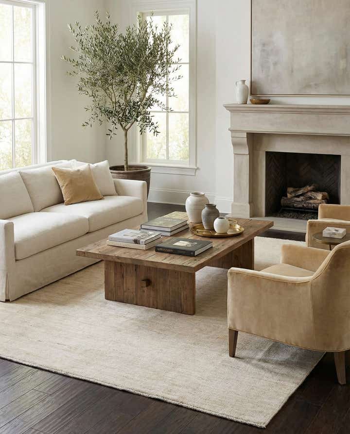 7' 8 x 9' 10 Hand Knotted Oushak Wool Rug