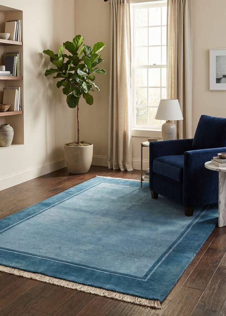 4' 2 x 5' 9 Hand Knotted Nepal Wool Rug