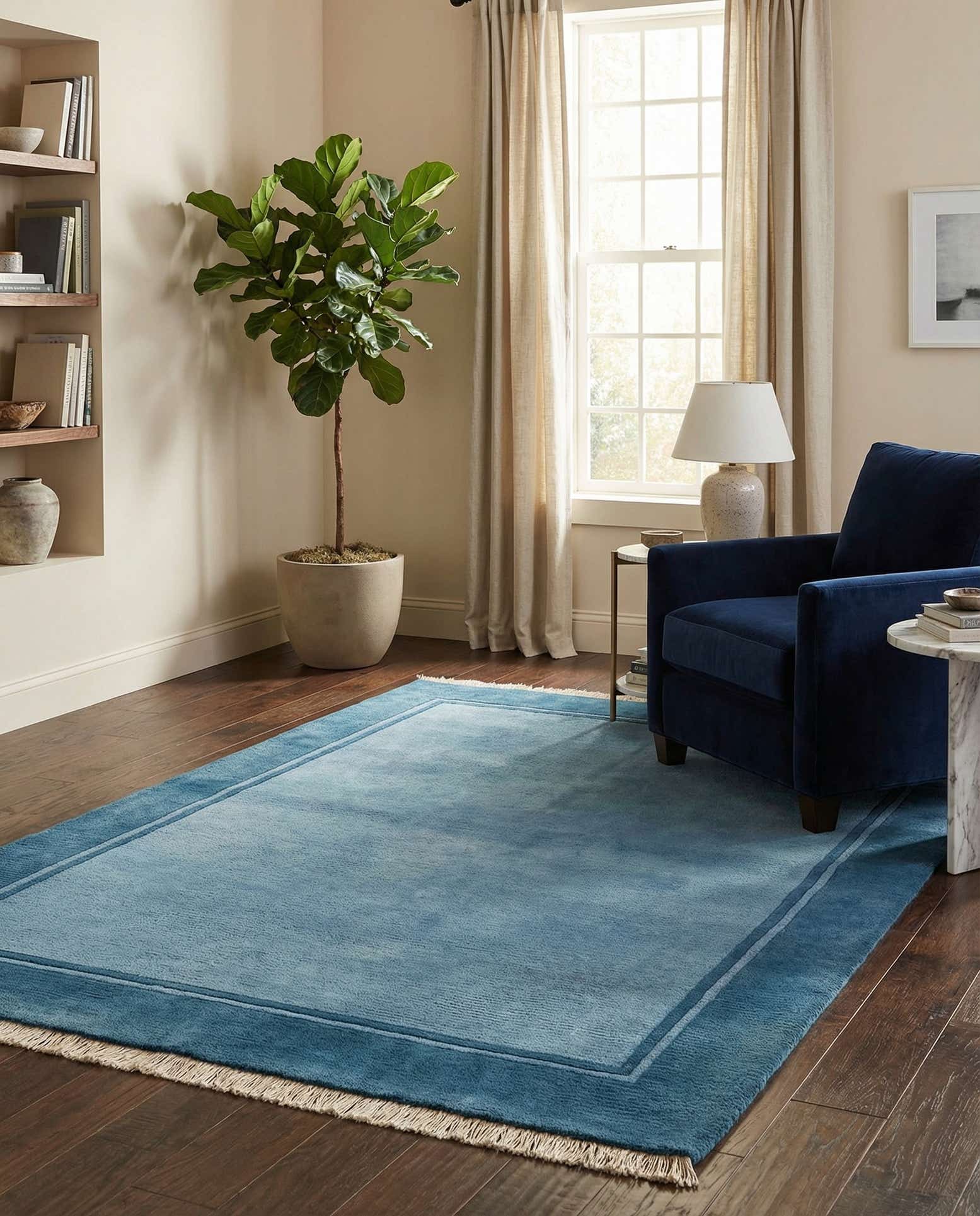 4' 2 x 5' 9 Hand Knotted Nepal Wool Rug