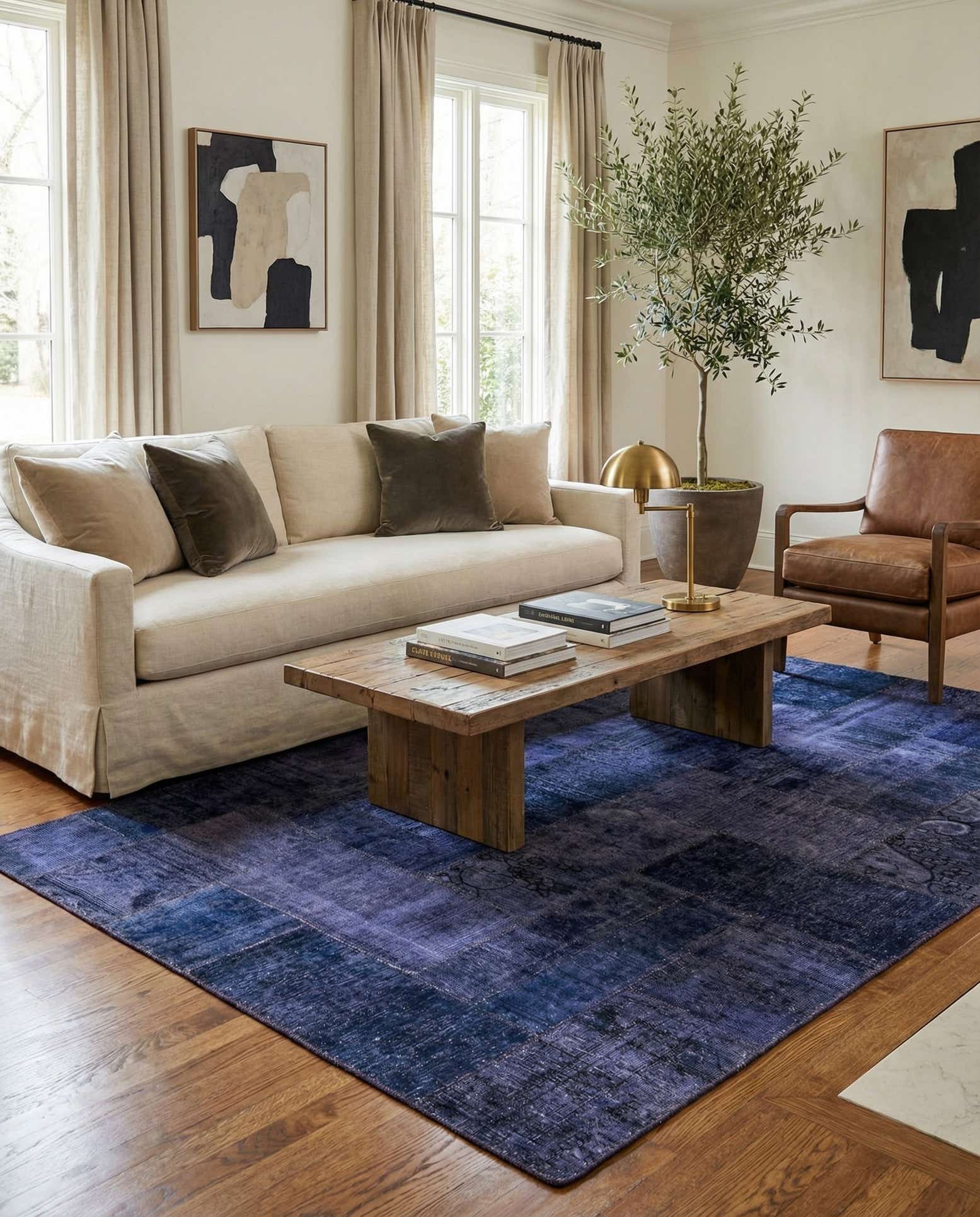 6' 9 x 8' 10 Hand Knotted Ultra Vintage Persian Wool Rug