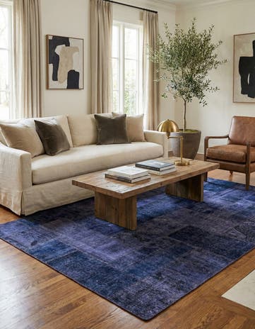 6' 9 x 8' 10 Hand Knotted Ultra Vintage Persian Wool Rug