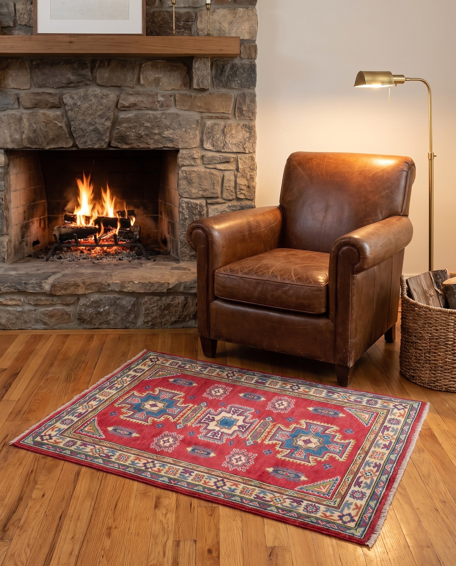 3' 1 x 4' 2 Hand Knotted Kazak Rug
