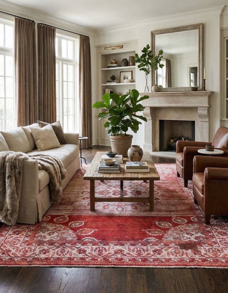 Detail image of 8' 7 x 11' 8  Hand Knotted Ultra Vintage Persian Wool Rug