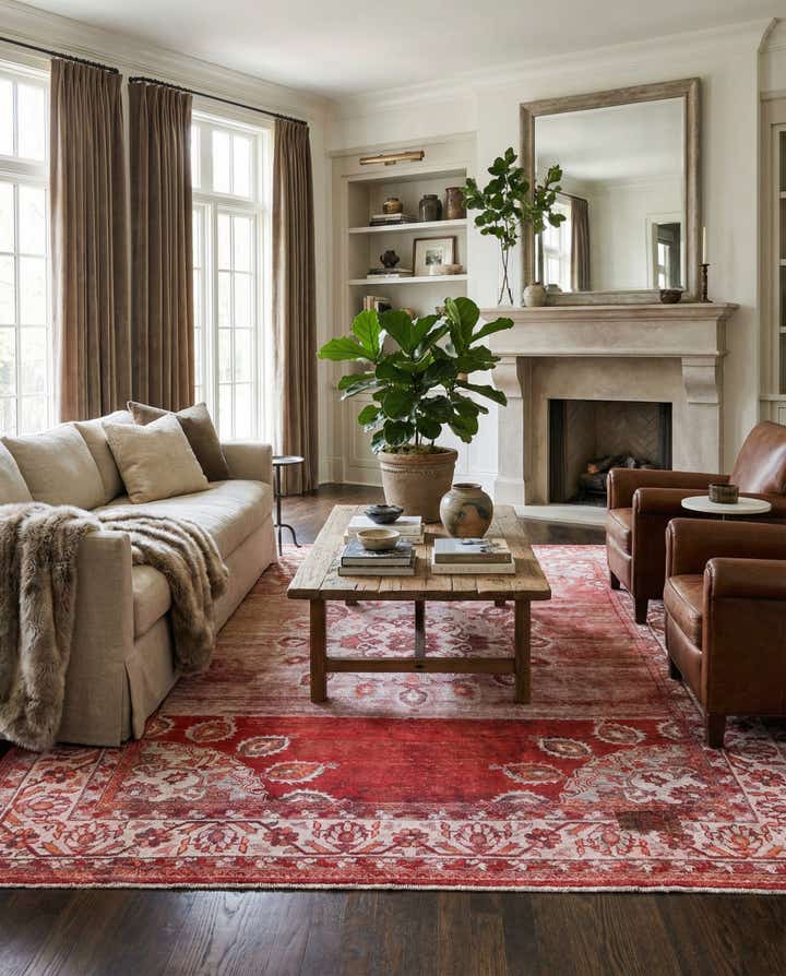 8' 7 x 11' 8 Hand Knotted Ultra Vintage Persian Wool Rug
