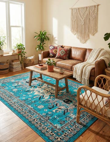 6' x 9' Heris Rug