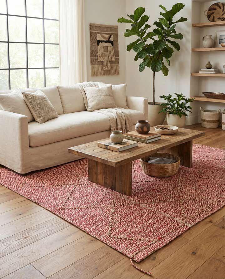 6' 2 x 8' 8 Hand Knotted Moroccan Wool Rug