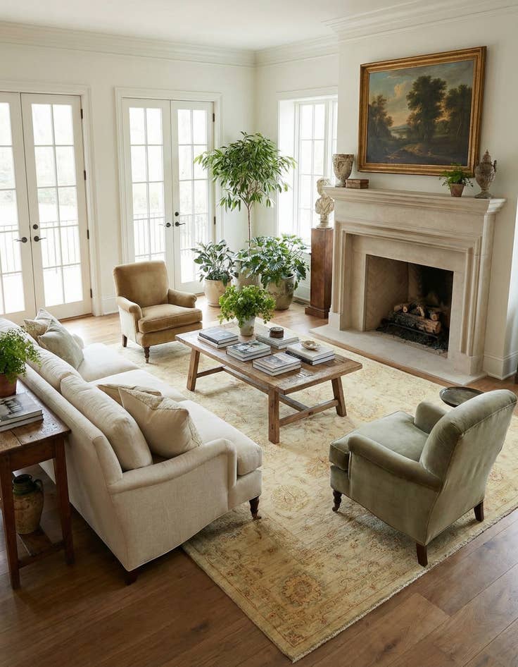 Detail image of 7' x 9' 9  Hand Knotted Peshawar Ziegler Rug