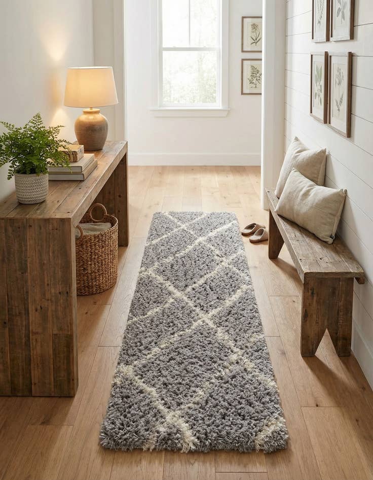 Detail image of  2' x 8' Infinity Shag Runner Rug