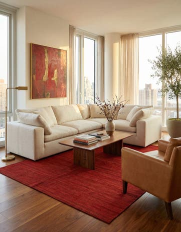 6' 8 x 9' 6 Hand Woven Kilim Modern Wool Rug