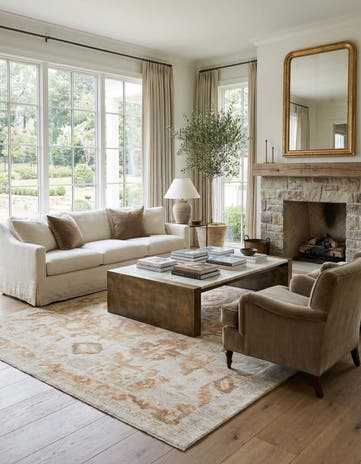 11' x 15' 10 Hand Knotted Oushak Wool Rug