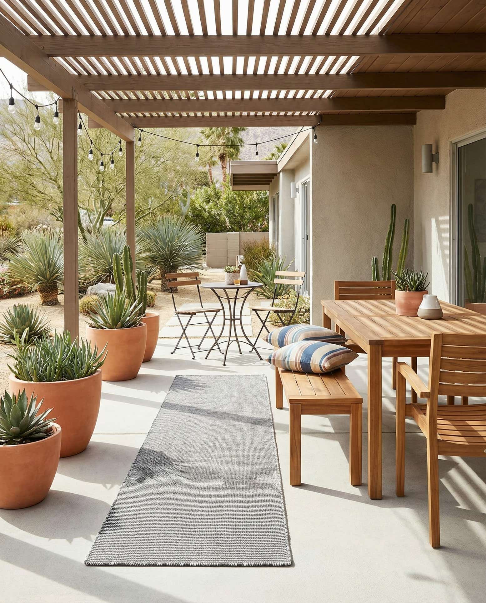2' 7 x 10' Easy-Clean Jill Zarin Palm Springs Indoor / Outdoor Runner Rug