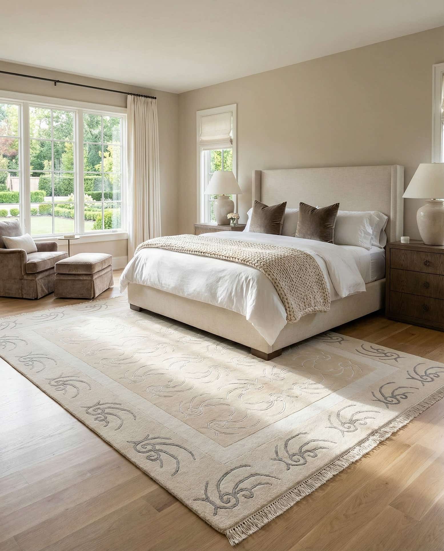 5' 5 x 7' 9 Hand Knotted Darya Wool Rug