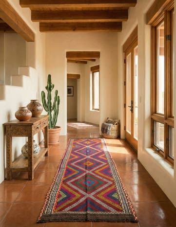 2' 3 x 8' 5 Hand Knotted Kilim Fars Persian Wool Runner Rug