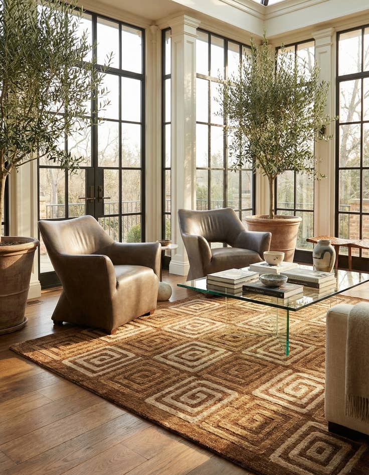 Detail image of 5' 9 x 9' Juma Wool Rug