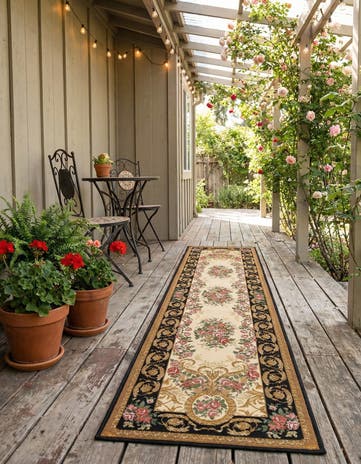 2' x 8' Easy-Clean Traditional Indoor / Outdoor Runner Rug