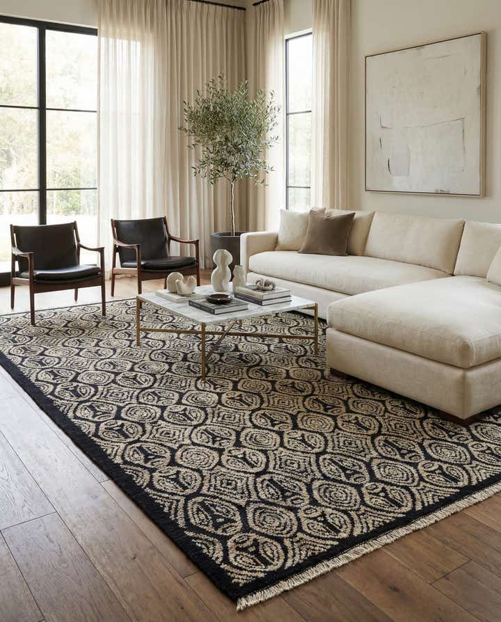 9' 1 x 12' 5 Hand Knotted Darya Wool Rug