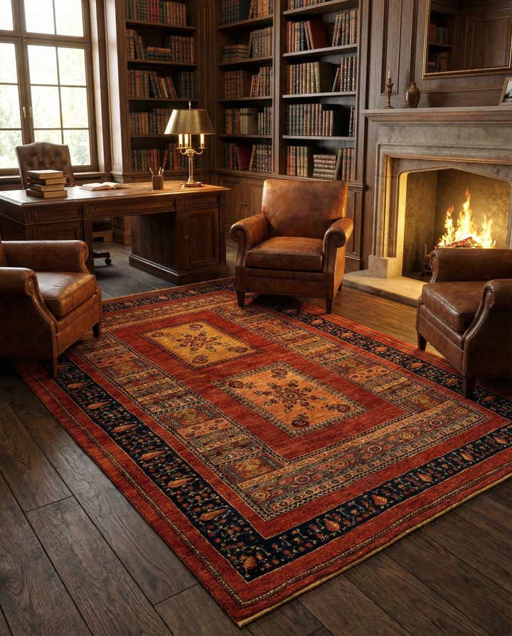 4' 6 x 7' 6 Luribaft Wool Rug