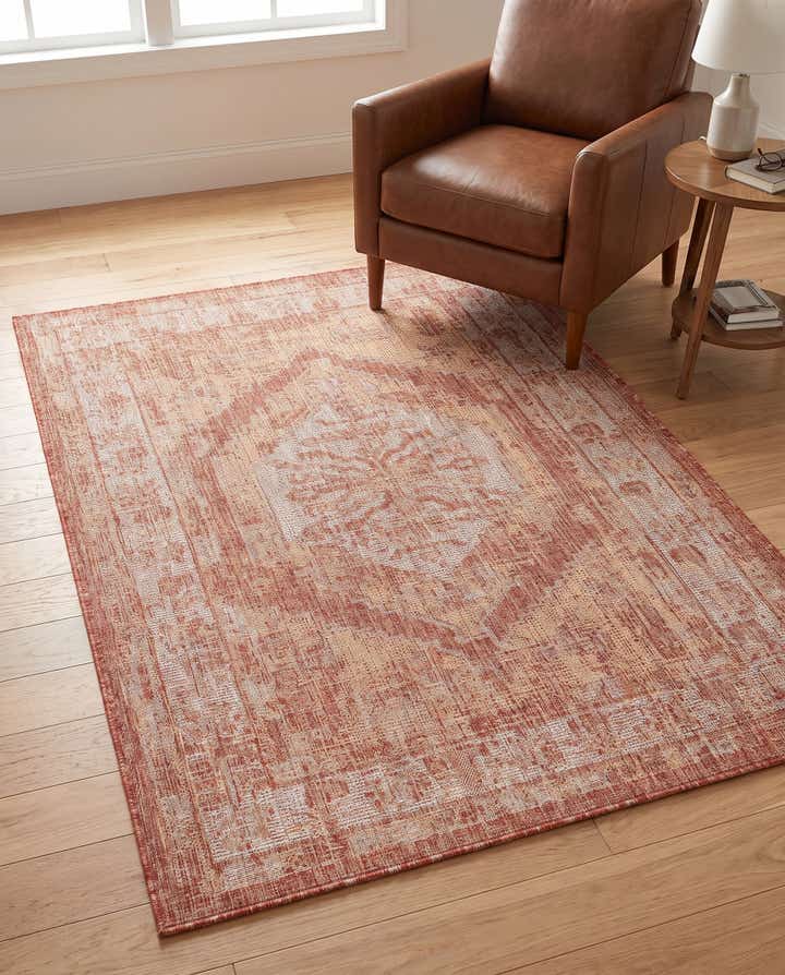 4' x 6' Easy-Clean Traditional Indoor / Outdoor Rug