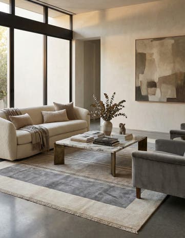 7' 9 x 9' 8 Hand Knotted Darya Wool Rug