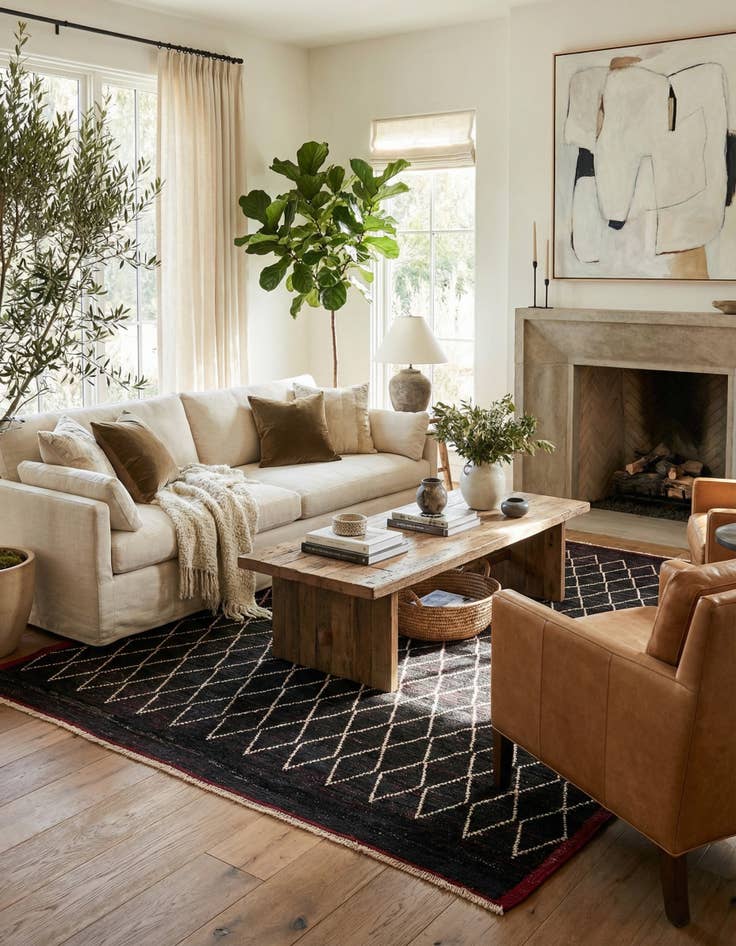 Detail image of 8' 7 x 10' 3  Hand Knotted Moroccan Wool Rug