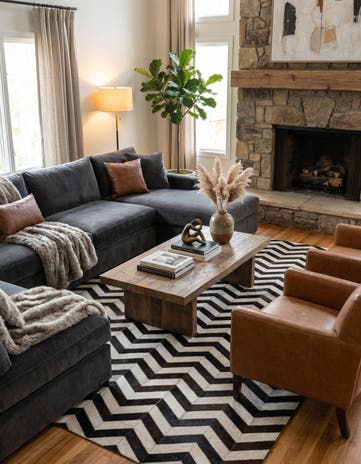 5' 1 x 7' 11 Cowhide - Patchwork Rug