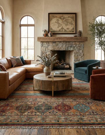 5' 8 x 7' 9 Torkman Wool Rug