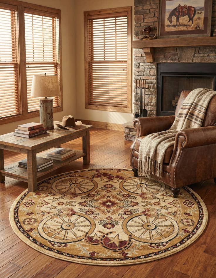 Detail image of 7' 10 x 7' 10 Pioneer Round Rug