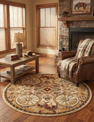 7' 10 x 7' 10 Pioneer Round Rug