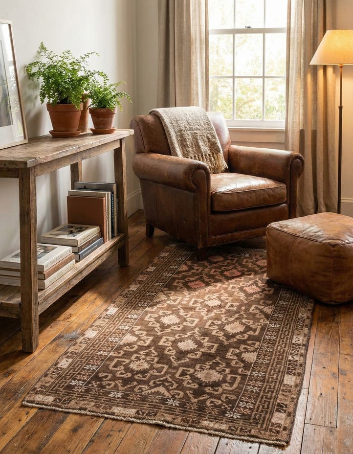 3' 4 x 6' 2 Hand Knotted Ultra Vintage Persian W...