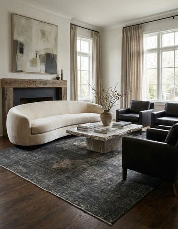 6' 6 x 9' 1 Hand Knotted Ultra Vintage Persian Wool Rug