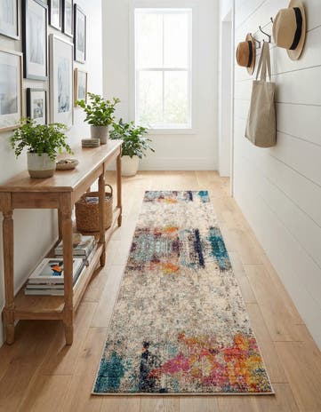 2' 7 x 12' Washable Theia Runner Rug