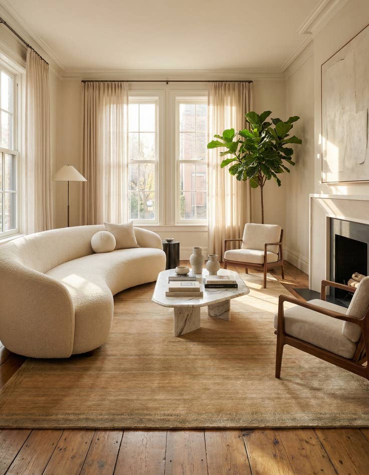 Detail image of  6' 3 x 8' 10  Hand Knotted Odegard Rug