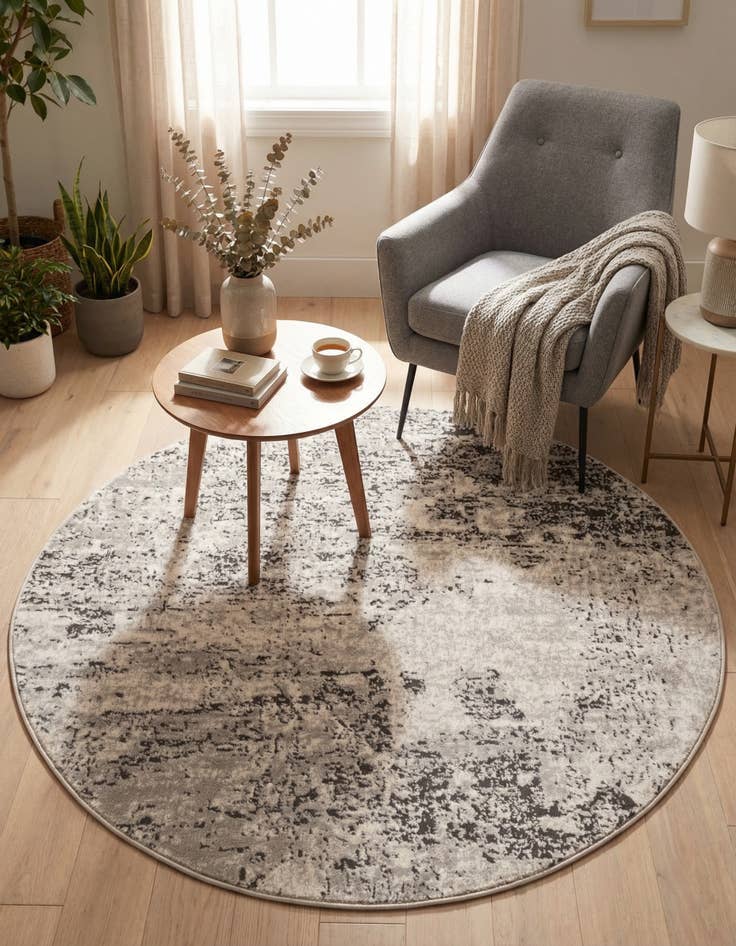 Detail image of 4' x 4' Leipzig Round Rug