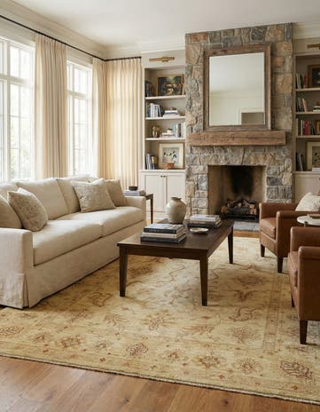 5' 7 x 7' 9 Hand Knotted Peshawar Ziegler Rug
