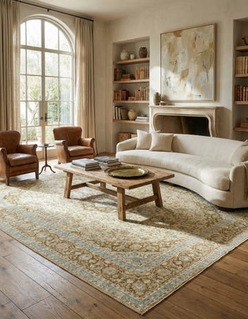 9' 9 x 12' 5 Hand Knotted Ultra Vintage Persian Wool Rug