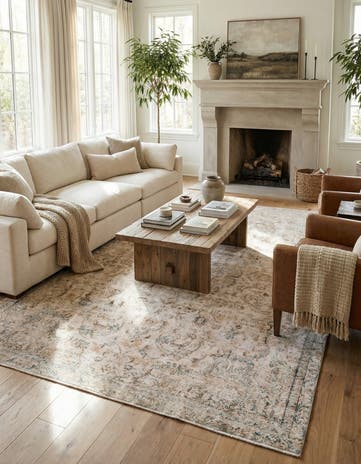 7' 5 x 10' 3 Hand Knotted Ultra Vintage Persian Wool Rug