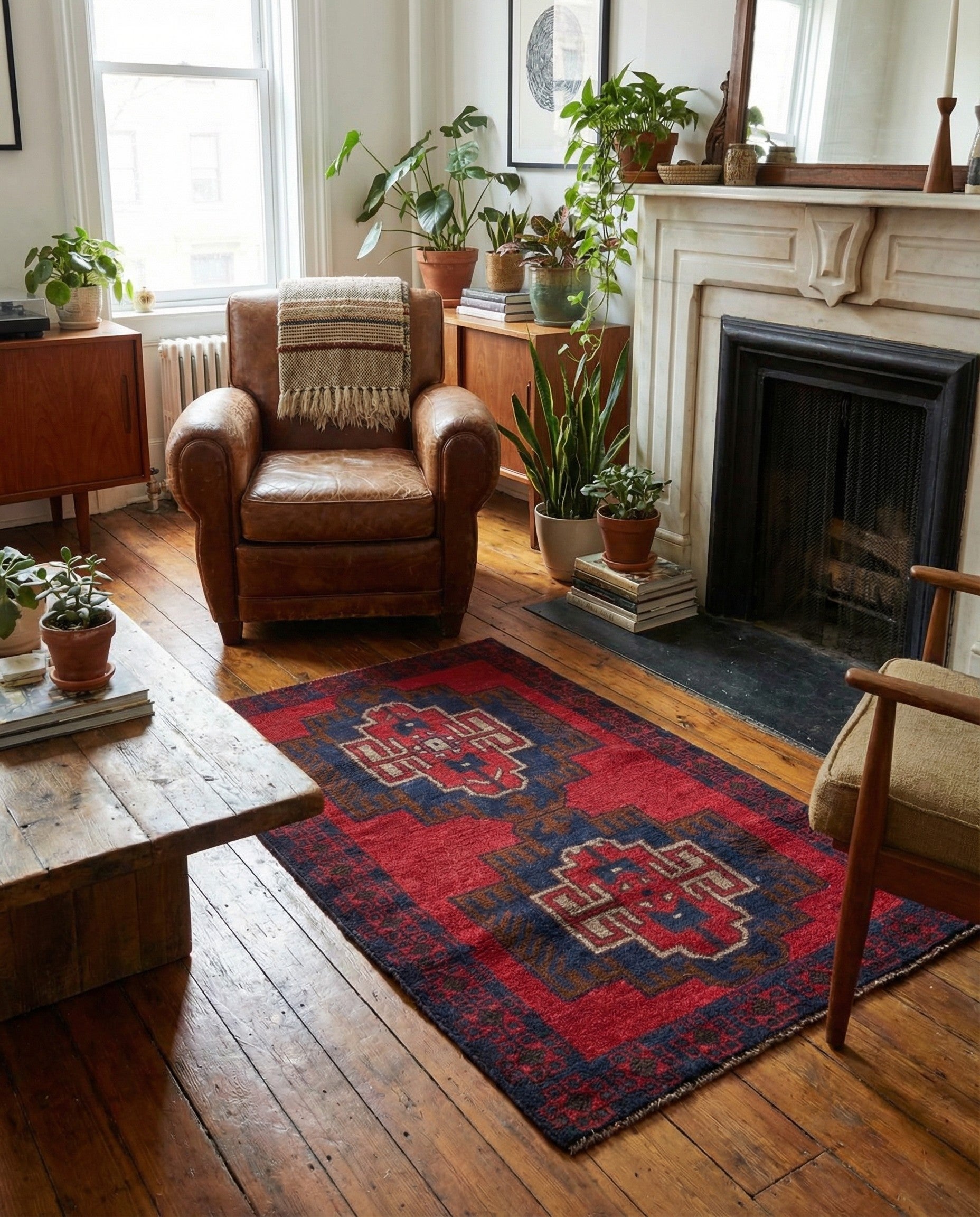 85cm x 140cm Hand Knotted Balouch Persian Wool Rug