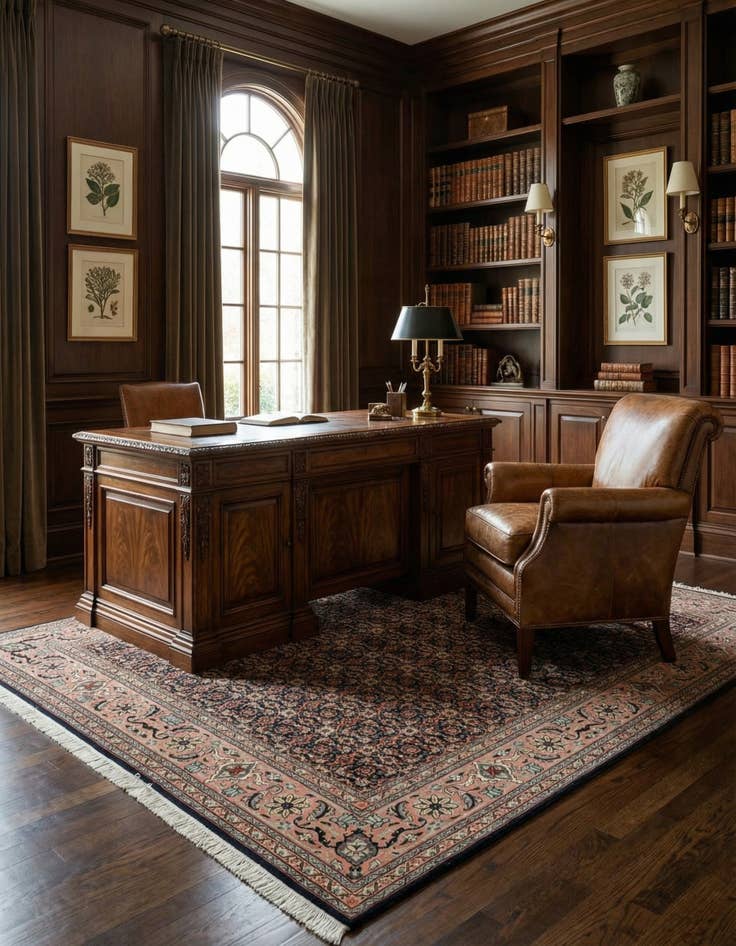 Detail image of 4' 11 x 6' 10 Tabriz Mahi Wool Rug