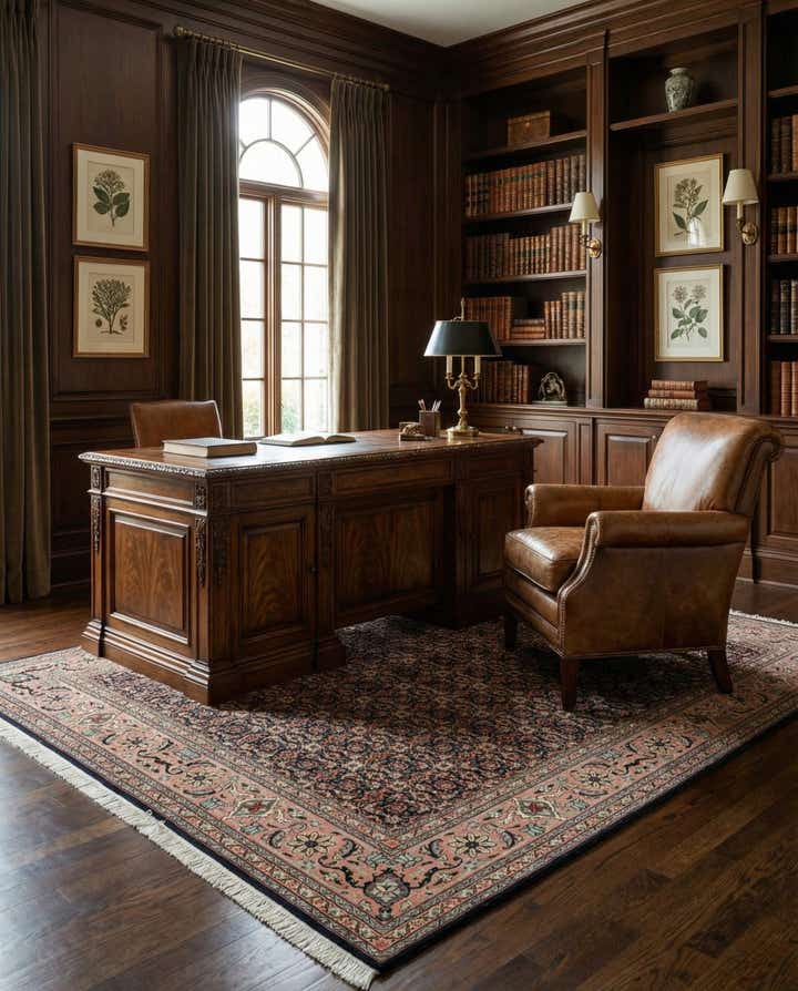 4' 11 x 6' 10 Tabriz Mahi Wool Rug